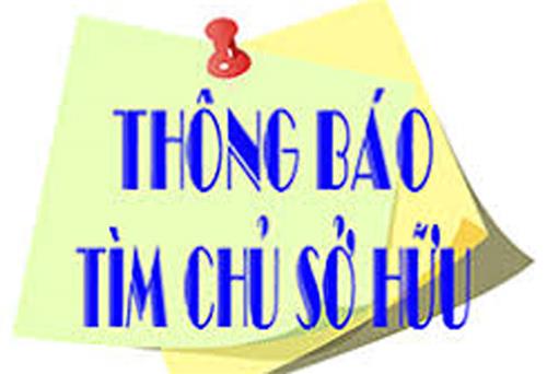 Phòng Cảnh sát Giao thông Công an tỉnh thông báo tìm chủ phương tiện