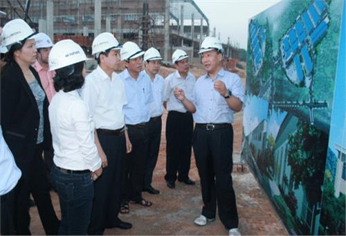 Chairman of Thai Nguyen Provincial People’s Committee Checks Construction Progress of Glonics Electronics Factory Vietnam