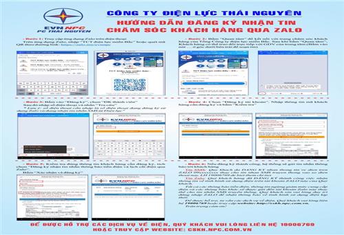 Công ty Điện lực Thái Nguyên thông báo