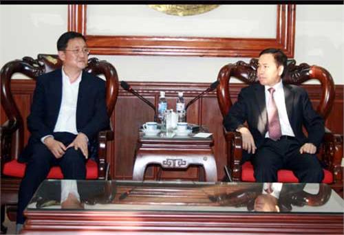 Chairman of the People’s Committee of Thai Nguyen Province Receives Samsung Electro-Mechanics Investor