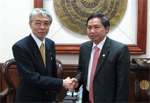 The meeting between Chairman of the Provincial People's Committee and Representative of MFC Foundation, Japan