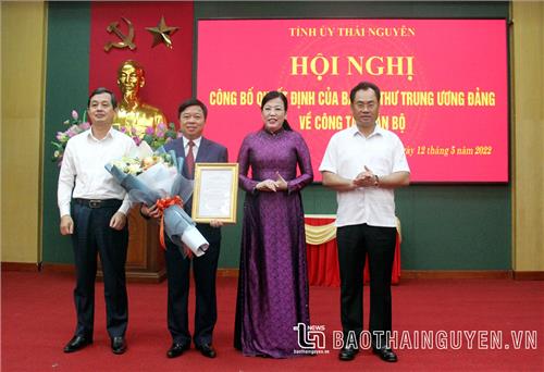 Đồng chí Bùi Văn Lương tham gia Ban Thường vụ Tỉnh ủy Thái Nguyên
