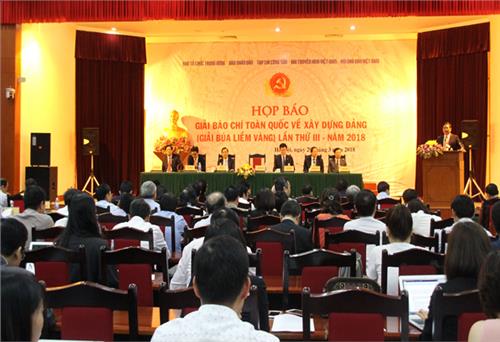 Họp báo Giải báo chí toàn quốc về xây dựng Đảng