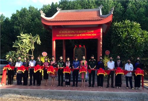 Khánh thành Bia di tích nơi thành lập Đội Vệ sinh phòng bệnh