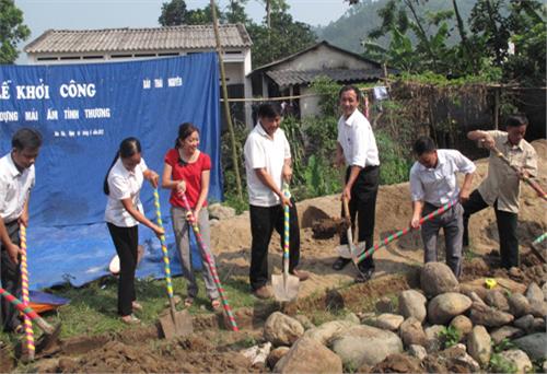 Báo Thái Nguyên: Khởi công xây dựng nhà mái ấm tình thương tặng hộ nghèo