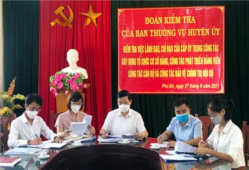 Phú Lương: Kiểm tra công tác xây dựng Đảng tại chi, đảng bộ trực thuộc 
