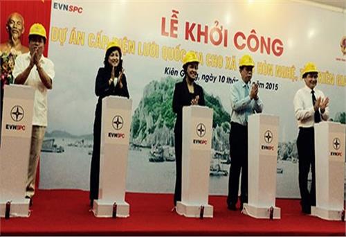 Khởi công Dự án cấp điện lưới quốc gia cho xã đảo Hòn Nghệ, Kiên Giang