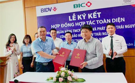 BIDV Thái Nguyên và Công ty TNHH Ô tô Thái Nguyên ký kết hợp tác toàn diện