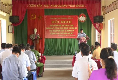 Thành lập mô hình khu dân cư tự quản về an ninh trật tự