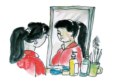 Nói chuyện với người đàn bà trong gương