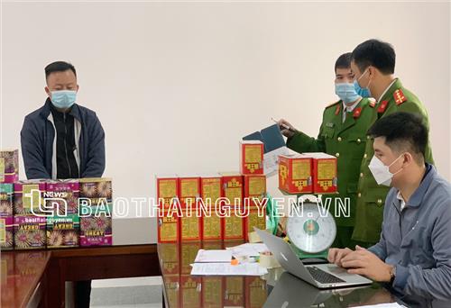 T.P Sông Công: Phát hiện, thu giữ trên 71kg pháo nổ các loại