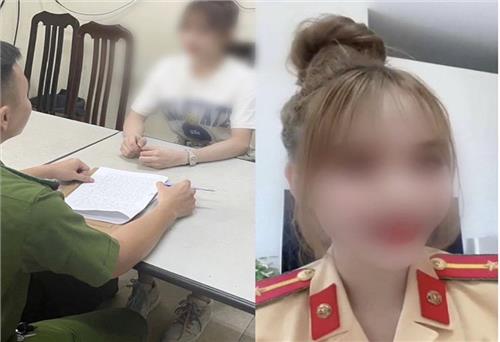 Xử phạt cô gái mặc quần áo công an “câu like” trên tiktok