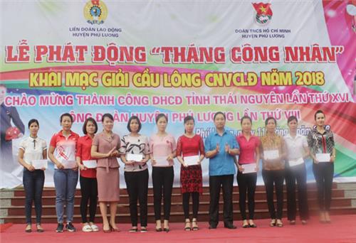 Phú Lương: Phát động Tháng Công nhân và tổ chức Giải cầu lông