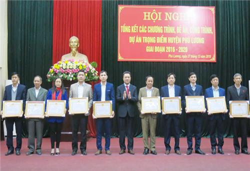 Phú Lương: Tổng kết các chương trình, đề án, công trình, dự án trọng điểm trên địa bàn
