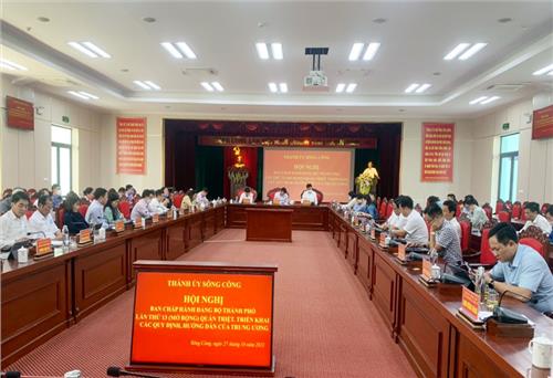 Quán triệt, triển khai các quy định, hướng dẫn của Trung ương