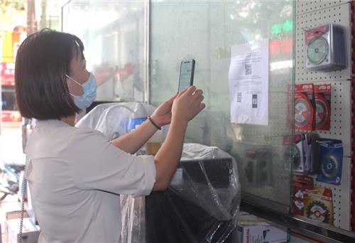 T.P Sông Công:  Trên 5.000 địa điểm được tạo mã QR khai báo y tế