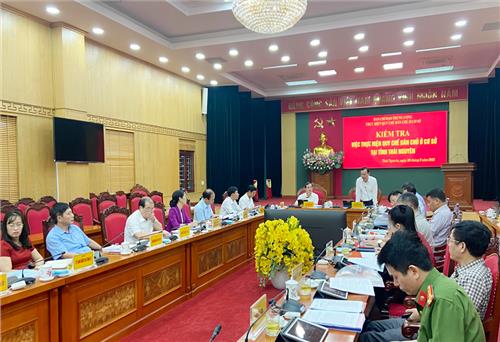 Thái Nguyên đã thực hiện tốt quy chế dân chủ ở cơ sở