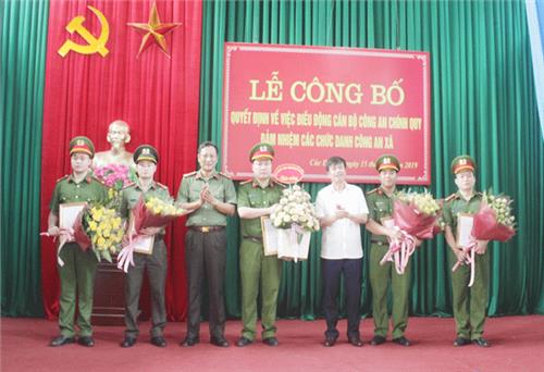 Điều động công an chính quy đảm nhiệm các chức danh công an xã