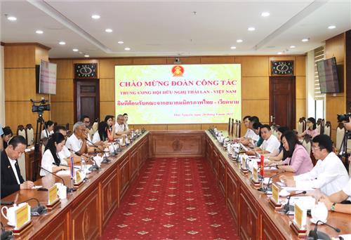 Lãnh đạo tỉnh làm việc với Đoàn Trung ương Hội Hữu nghị Thái Lan - Việt Nam
