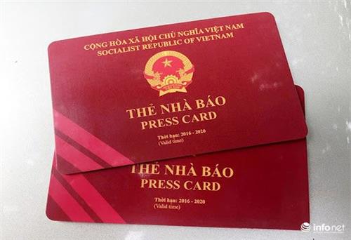 Điện tử hóa hồ sơ đề nghị cấp thẻ nhà báo