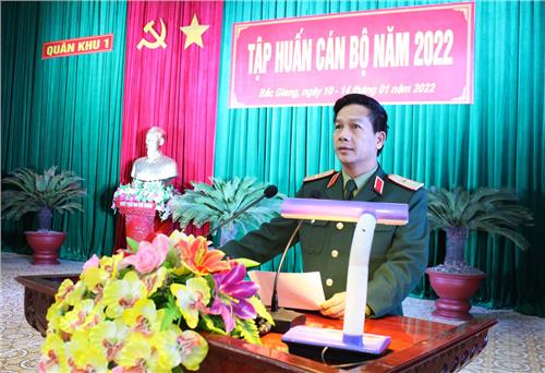 Quân khu: Khai mạc tập huấn cán bộ giai đoạn 1 năm 2022