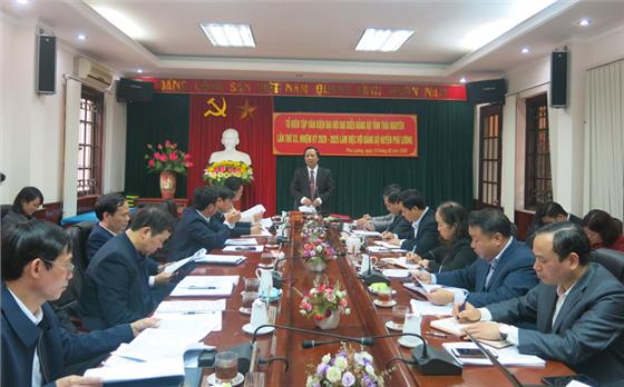 Tổ Biên tập Văn kiện làm việc với Huyện ủy Phú Lương