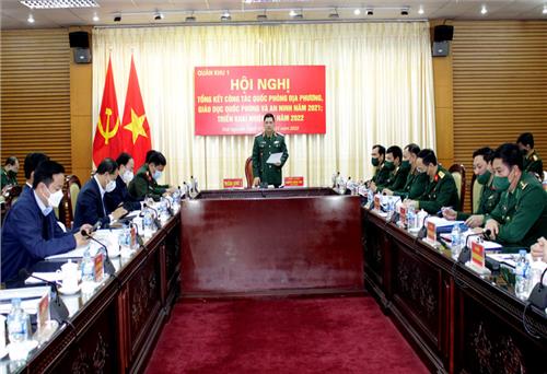 Triển khai công tác quốc phòng địa phương, giáo dục quốc phòng và an ninh năm 2022