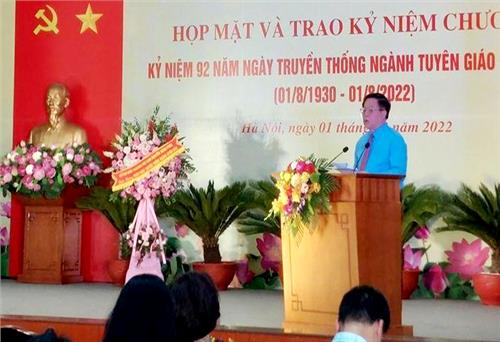 Mít tinh kỷ niệm 92 năm Ngày truyền thống ngành Tuyên giáo của Đảng