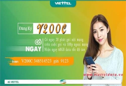 Đăng ký 4G Viettel - Các Gói Cước Ưu Đãi Tại ViettelData