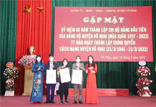 Võ Nhai: Kỷ niệm thành lập Chi bộ đảng và chính quyền cách mạng đầu tiên