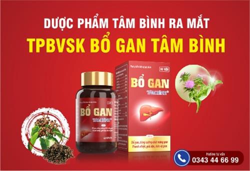 Dược phẩm Tâm Bình ra mắt sản phẩm Bổ gan Tâm Bình