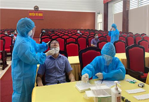 Xét nghiệm nhanh cho cán bộ phục vụ bầu cử