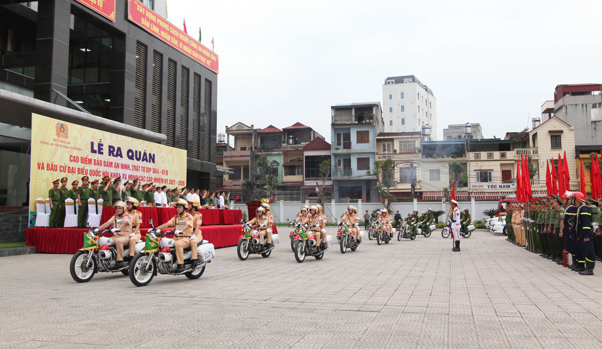  Công an tỉnh ra quân đợt cao điểm bảo đảm an ninh, trật tự dịp Lễ 30-4, 1-5 và cuộc bầu cử Quốc hội khóa XV và HĐND các cấp, nhiệm kỳ 2021-2026.