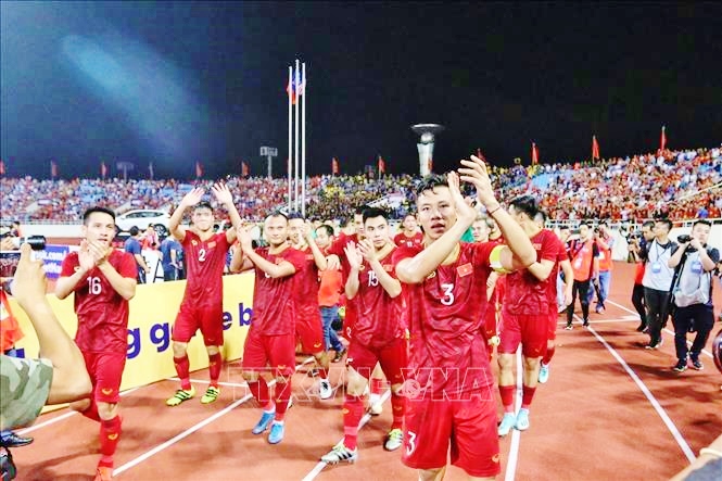  Ban tổ chức sân Mỹ Đình đã có thông báo hướng dẫn cụ thể về việc kiểm soát an ninh ra, vào sân vận động trong ngày thi đấu. Ảnh: TTXVN