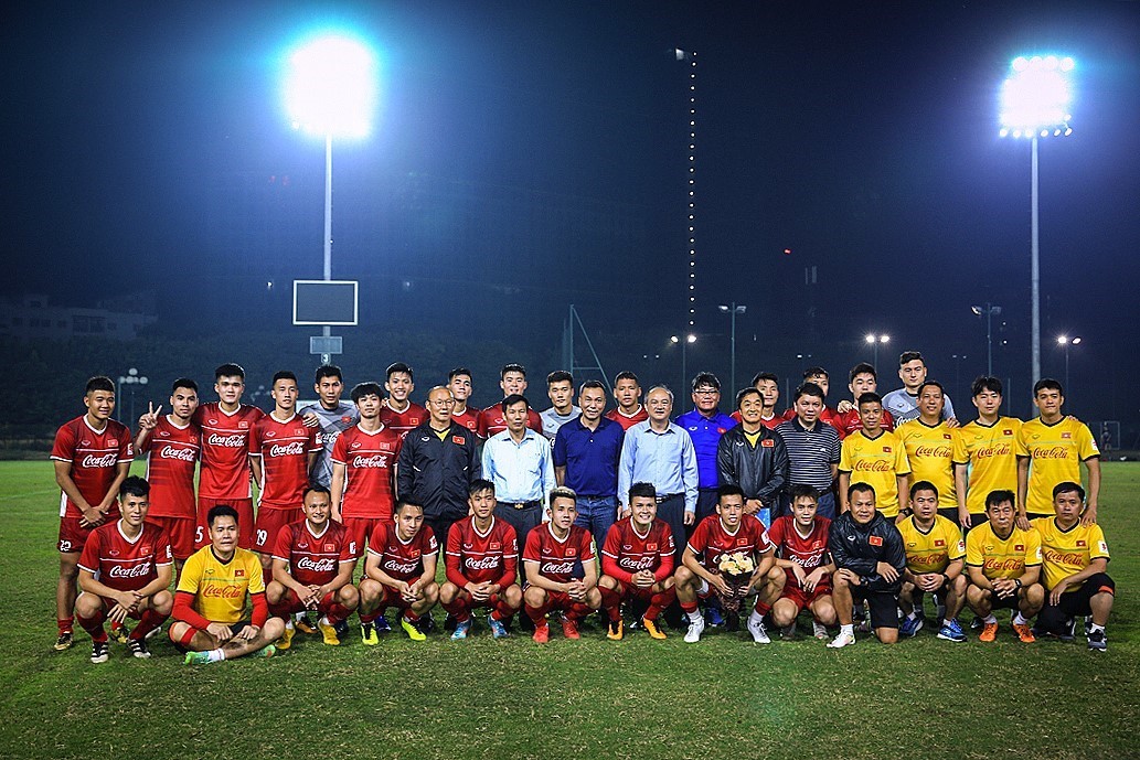  Toàn bộ thành viên đội tuyển Việt Nam tham dự AFF Cup 2018.
