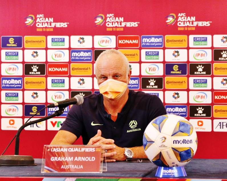   HLV Graham Arnold của Australia. Ảnh: VFF