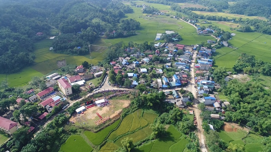 Khung cảnh nông thôn ở xã Lam Vỹ. Ảnh: dinhhoa.thainguyen.gov.vn