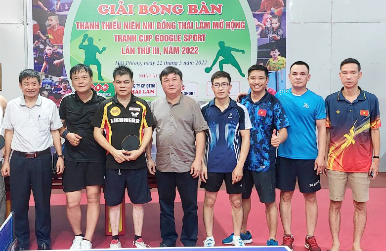  Các vận động viên Thái Nguyên tham dự một giải đấu bóng bàn tại TP. Hải Phòng, tháng 5-2022.