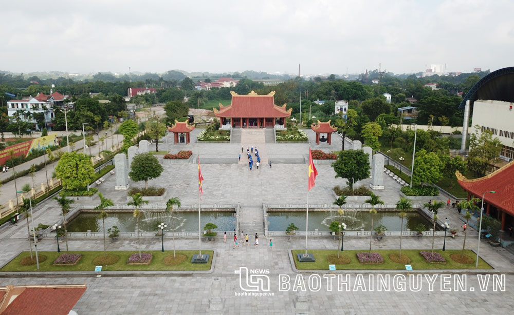 Khu di tích lịch sử Quốc gia địa điểm lưu niệm các thanh niên xung phong Đại đội 915 - Đội 91 Bắc Thái, ở phường Gia Sàng (TP. Thái Nguyên). Ảnh: Hoàng Hùng
