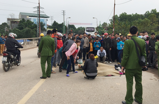  Hiện trường vụ tai nạn.