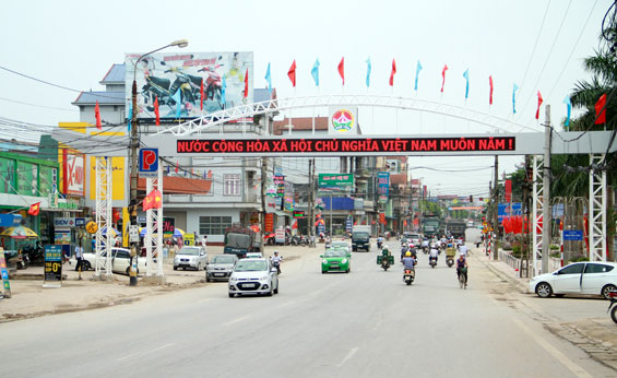  Đầu tư xây dựng kết cấu hạ tầng trên địa bàn thị xã Phổ Yên ngày một hiện đại.