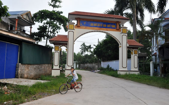  Xóm Cây Xanh ngày nay từng là nơi sơ tán của Tỉnh ủy những năm đế quốc Mỹ bắn phá miền Bắc