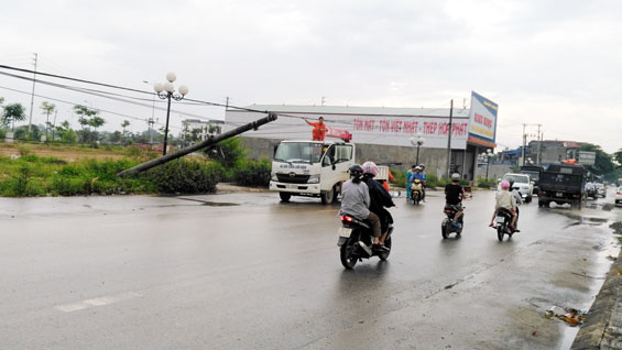  Nhận được thông tin, nhân viên Điện lực Đồng Hỷ đã có mặt kịp thời để khắc phục.