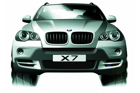  BMW X7 theo tưởng tượng của tờ WSJ.
