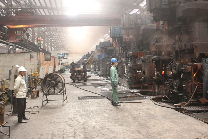  Dây chuyền sản xuất chính của Công ty CP Cán thép Thái Trung.