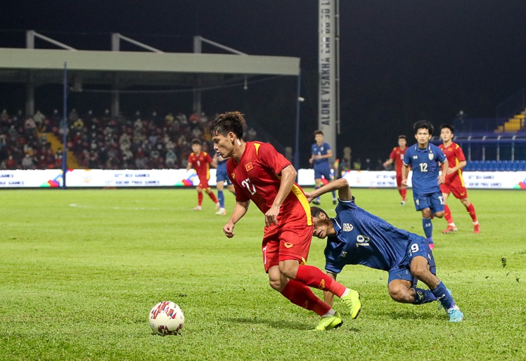  U23 Việt Nam đã có một trận đấu đầy nỗ lực. Ảnh: VFF