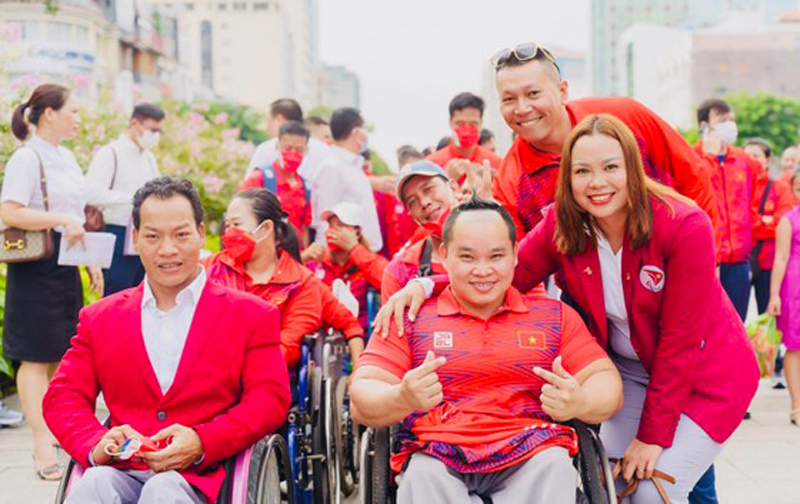  Đoàn thể thao người khuyết tật Việt Nam lên đường dự ASEAN Para Games 11. Ảnh minh họa