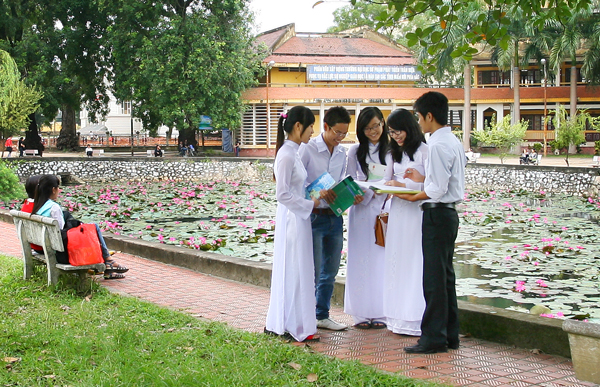   Sinh viên Trường Đại học Sư phạm (Đại học Thái Nguyên). Ảnh minh họa: Thế Hà..
