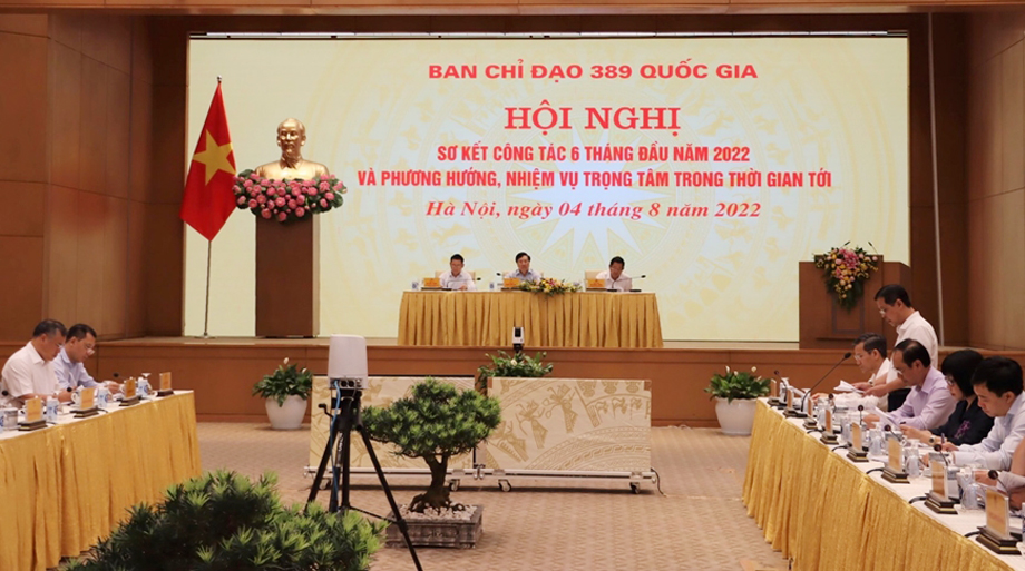  Quang cảnh Hội nghị tại điểm cầu trung tâm. Ảnh: QĐND