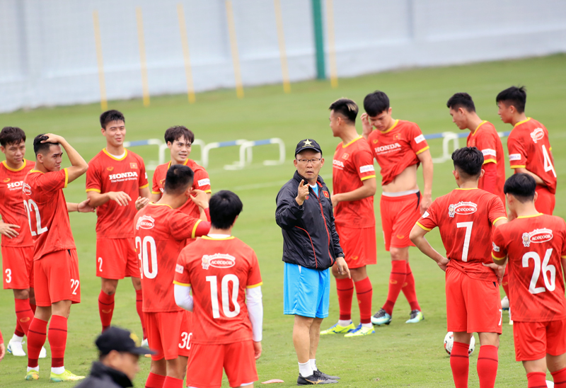  Thầy Park đã có danh sách chính thức các tuyển thủ tham dự vòng loại World Cup khu vực châu Á. (Ảnh: VFF)